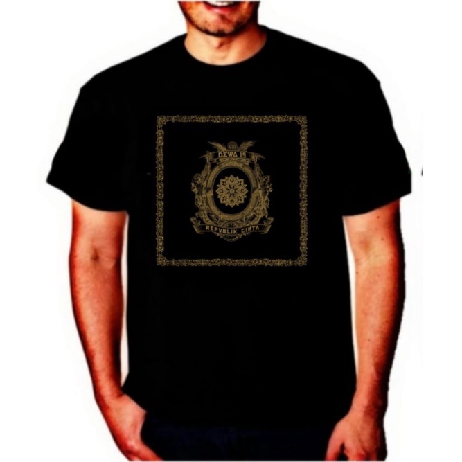 Baju kaos band Dewa 19 Republik cinta