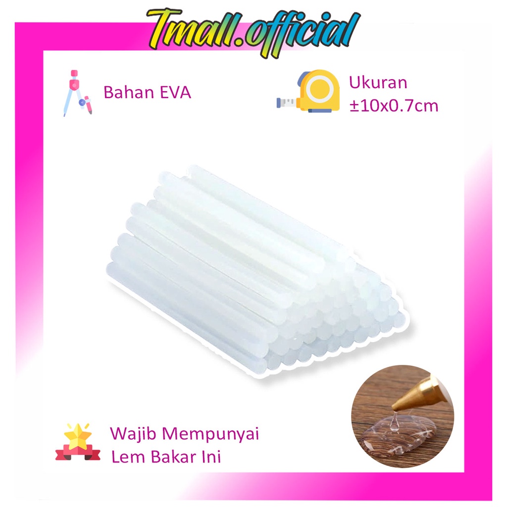 

❄ TMALL ❄ Isi Ulang Lem Tembak / Refill Lem Tembak / Lem Bakar Kecil Glue Gun Stick / Lem Lilin Transparan Bening R830