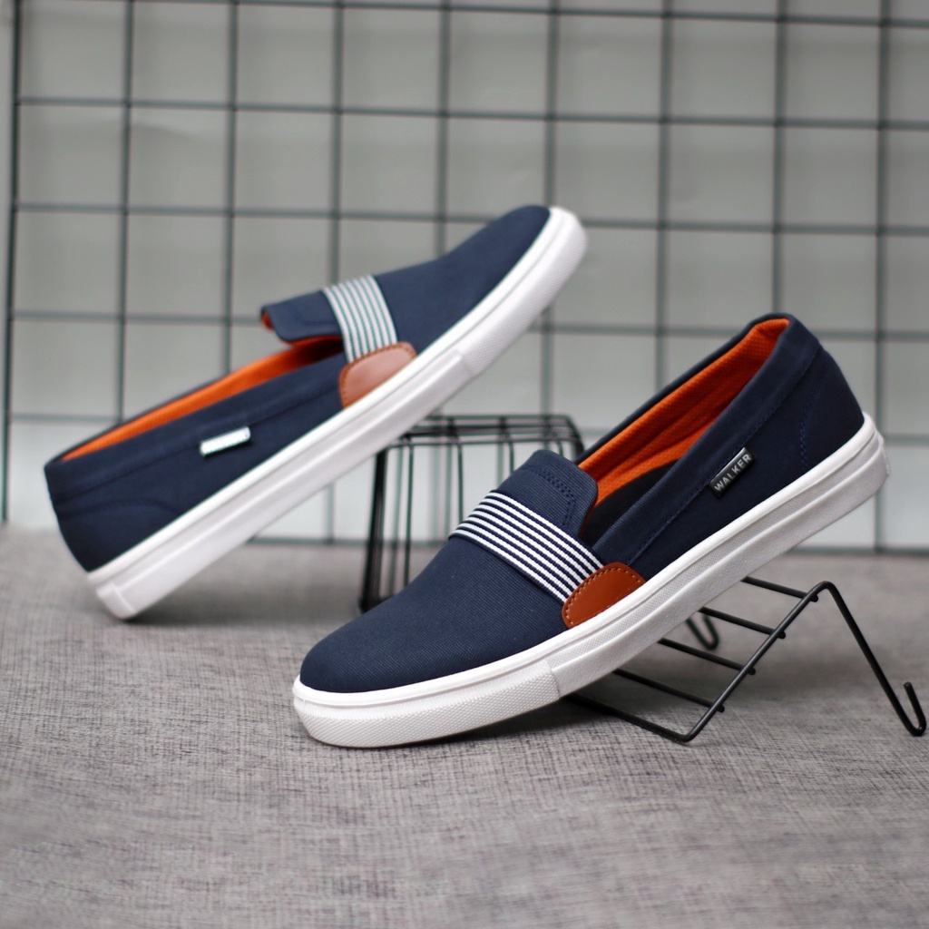 SEPATU SLIP ON PRIA DEWASA LOAFER KANVAS PREMIUM ORIGINAL SEPATU CASUAL KASUAL PRIA SANTAI NONGKRONG FASHION TERBARU TRANDY