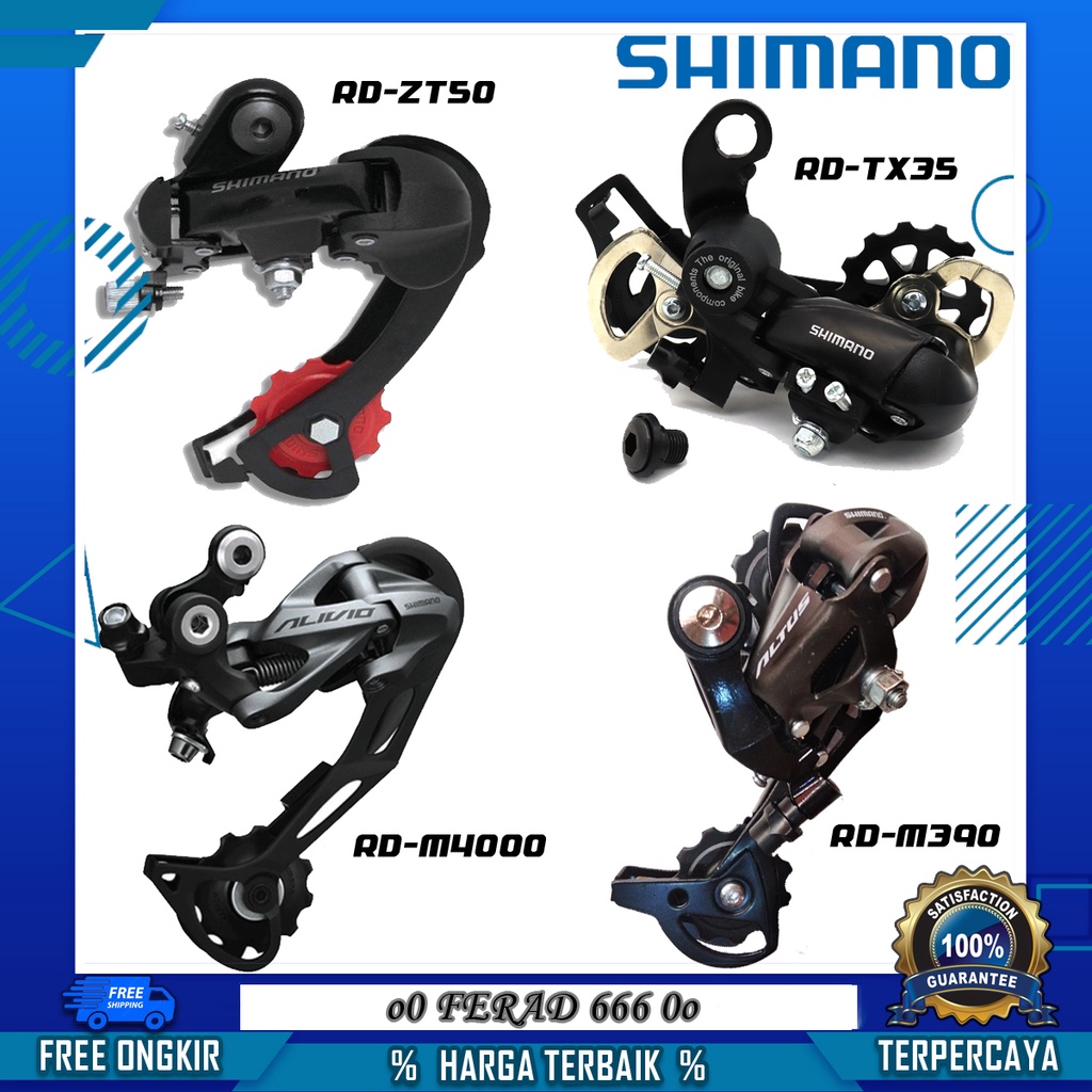 Rear Derailleur RD 7/8/9 Speed Model Shimano Tourney/Altus/Acera/Alivio