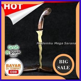 limited stock Keris Bisa Berdiri Sendiri Mini Ukuran 24 cm Tulisan Arab lafadz Basmalah &