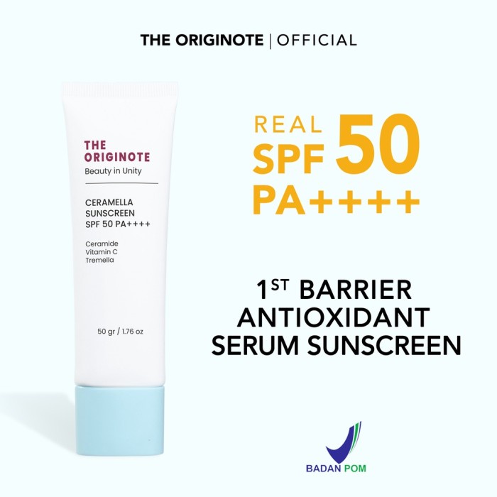 THE ORIGINOTE CERAMELLA SUNCREEN SPF 50 PA++++ 50ML