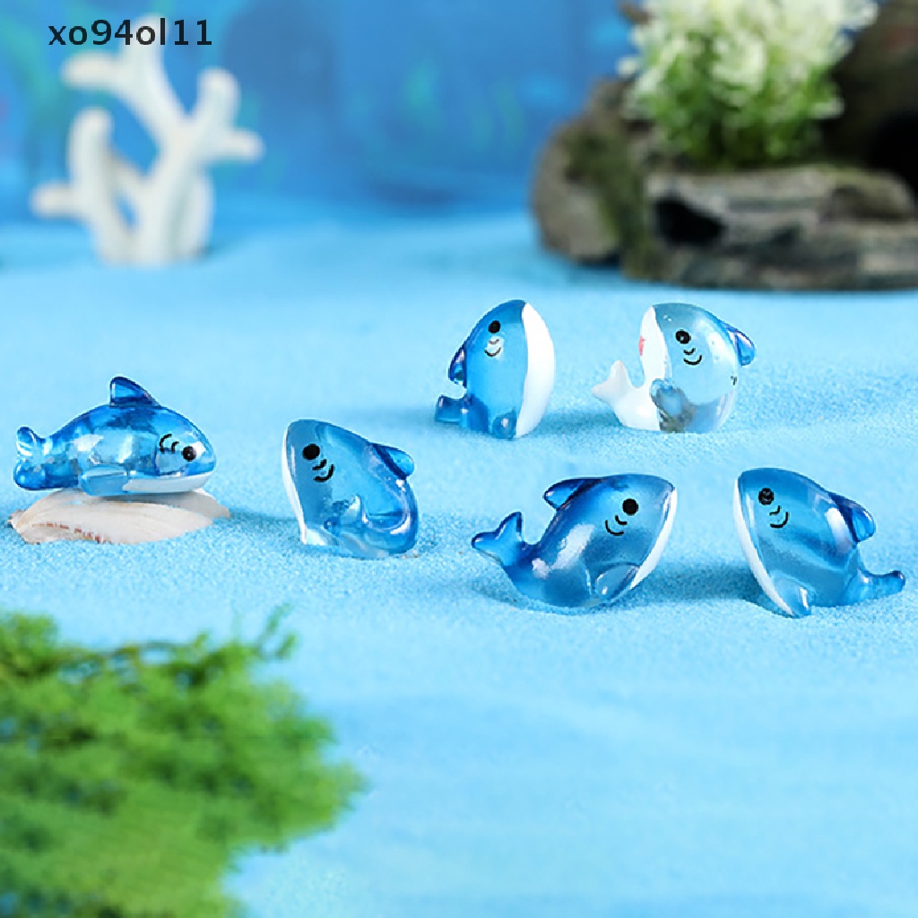 Xo Patung Miniatur Ikan Paus Mikro Landscape Ornamen Aksesoris Rumah Boneka Decora OL