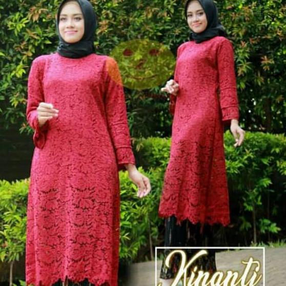 ❋ Setelan kebaya Kinanti / brokat kurung tunik / kebaya brokat kurung / kebaya long tunik ♗