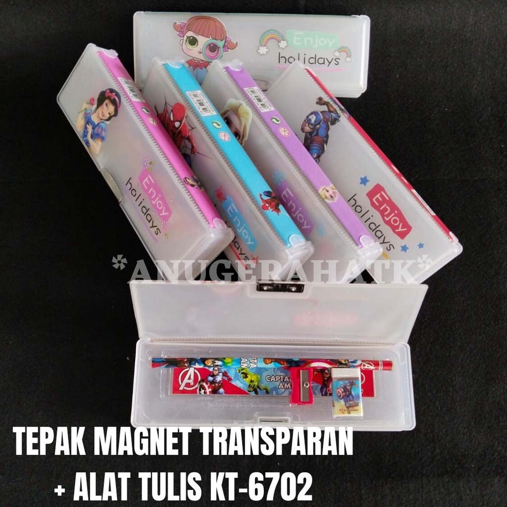 

Tepak / Tempat Pensil Magnet + Isi Set (KT-6702)