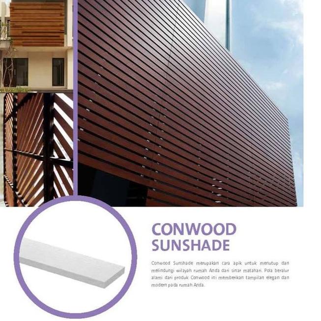 ◌ Conwood Sunshade (76 x 3050 x 14 mm) ֍