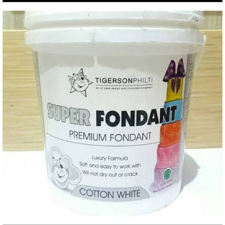 TIGERSON SUPER FONDANT PREMIUM COTTON WHITE - 250g