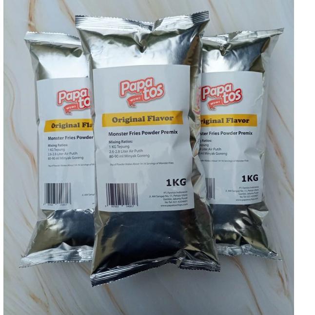 

۝ Tepung Long Potato / Monster Fries Instan 1 kg / 1000 gram ➸