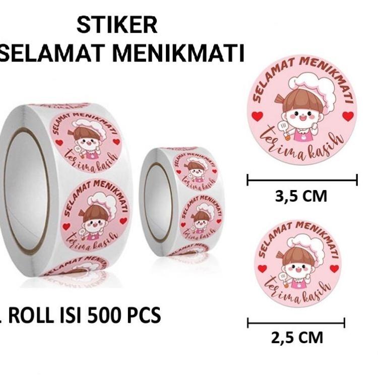

N77 STIKER SELAMAT MENIKMATI PACKING MAKANAN STIKER MAKANAN SPECIAL PRICE ⇆