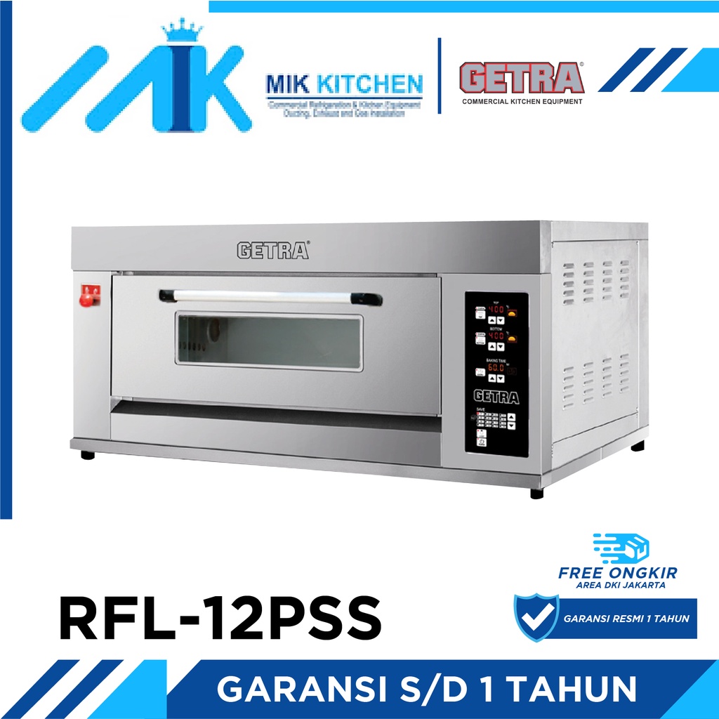 GETRA RFL-12PSS Low Pressure ( Gas Oven ) Gas Pizza Deck Oven