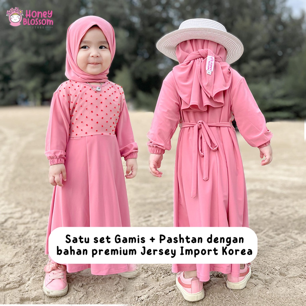 HONEYBLOSSOM gamis bayi cantik / gamis bayi perempuan 6 12 bulan alesha series