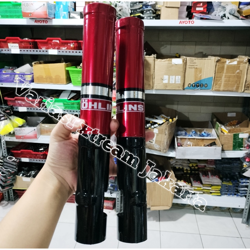 H cover shock shockbreaker motor depan beat vario genio click icon scoopy spacy new led deluxe street fi karbu injeksi