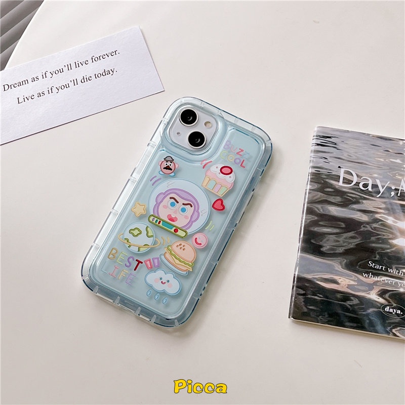 Case Toy Story Kartun Lucu Untuk Samsung A04s A12 A13 A50 A52 A04 A20 A23 A02s A03 A30s A04E A32 A50s A52s A11 A03s A30 M13 Alien Buzz Lightyear Airbag Shockproof Clear Soft Cover