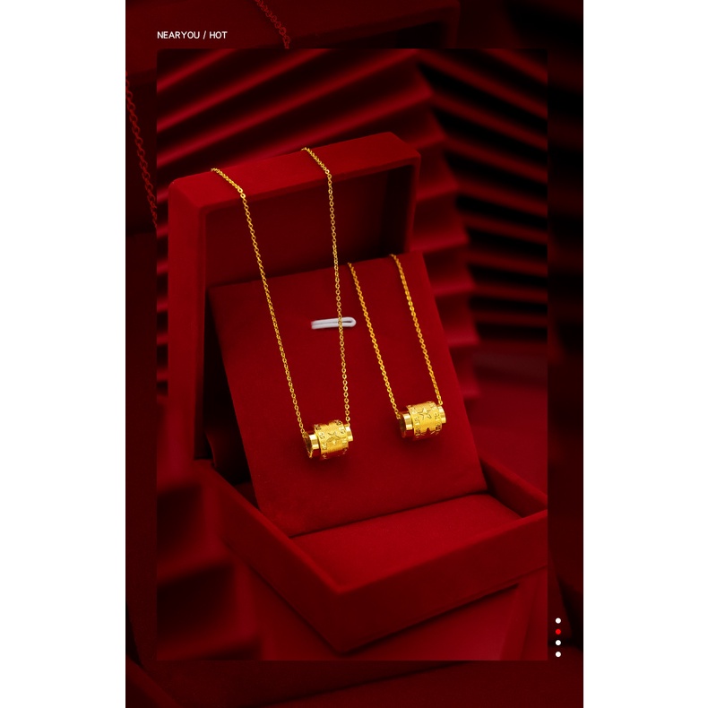 Goldkingdom Perhiasan Fashion Emas Asli Kadar 375Bangkok Aksesoris Ready Stock Cnc Bintang Berujung Lima Passepartout Kalung Gaya Wanita Seiko Berlapis Emas Bintang Tulang Selangka Kalung