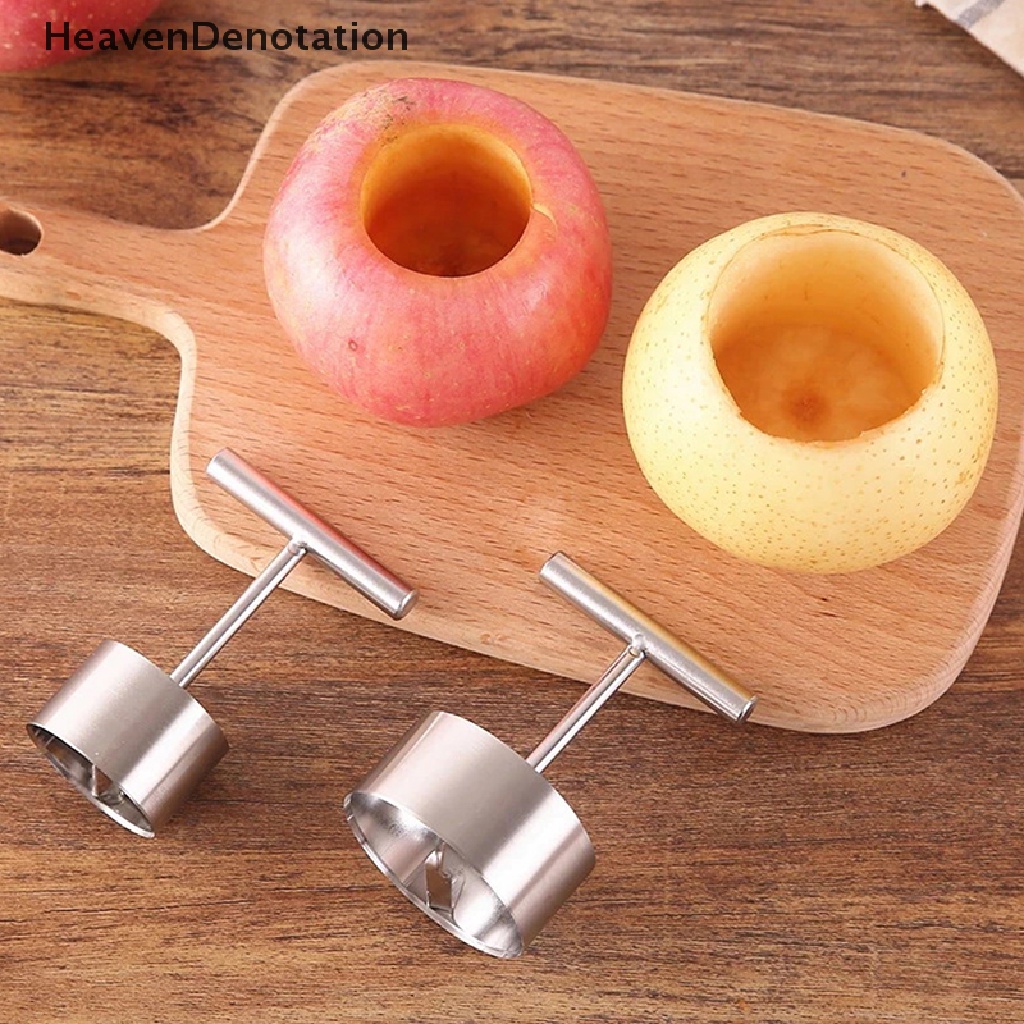 [HeavenDenotation] Stainless Steel Penarik Inti Besar Penggali Lubang Inti Buah Gadget Dapur HDV