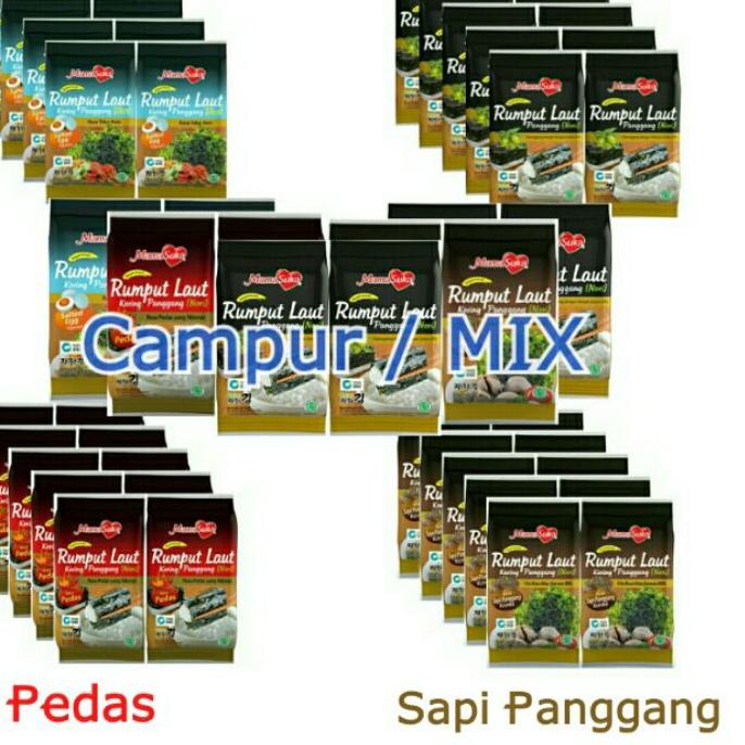 

♦ Paket Hemat 5 Pack Rumput Laut Mamasuka All Variant ➴