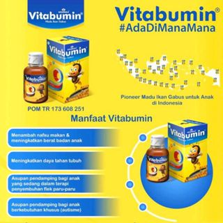 HAZELCARE Madu Vitabumin Ekstrak Albumin Ikan Gabus Nutrisi Multivitamin Anak Nafsu Makan Asli Original 60ml 60 ml /130ml 130 ml