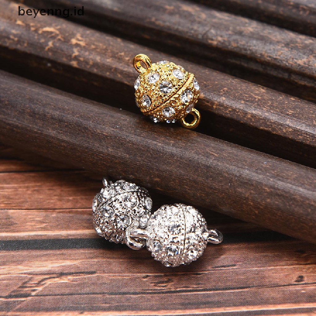 Beyen 5pcs Rhinestone Metal Magnet Clasps Hook Gelang Kalung Kuat Magnetic Clasp ID