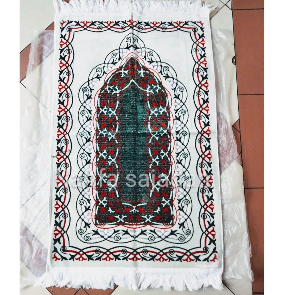 NEW STOCK Sajadah Mahar Pernikahan Sajadah Turki Safatex Lurek Sajadah Turki Putih Kombinasi