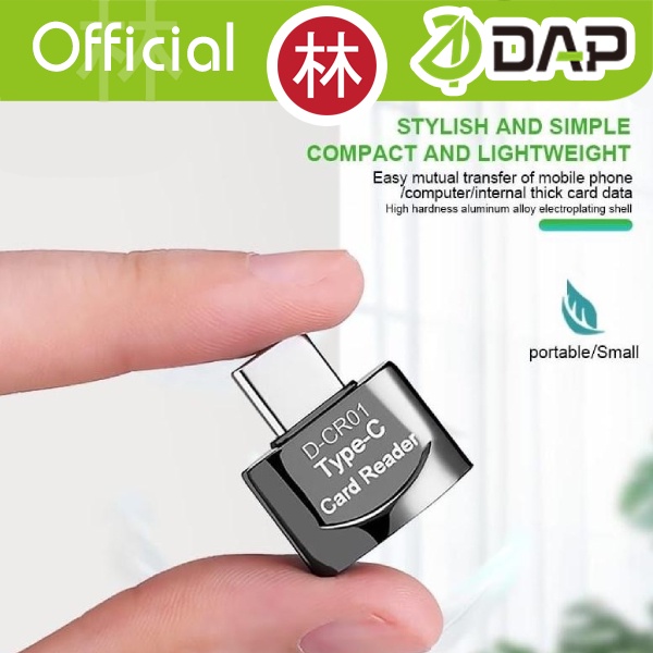 DAP D-CR01 Card Reader OTG Micro SD TF Card to Type-C USB 2.0