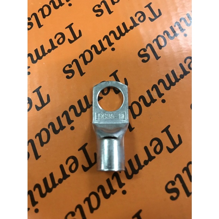 Kabel Skun SC 35 mm 35mm M10 Tebal Chrome Sepatu Kabel Tembaga Putih