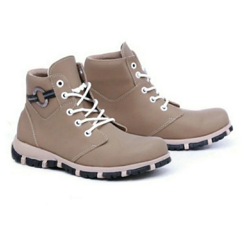 MAKE - GARAGA Sepatu Boots Anak Warna Krem JT-06 / Fashion Boots Outdoor Shoes Cream, 26 Paling Laris