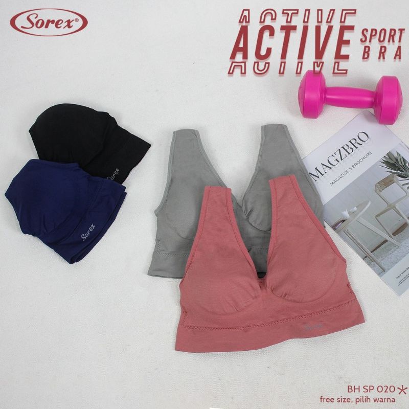 Sorex Bra Sport Polos SP 020 dan SP 021 Olahraga stretch TOKO KEANULOVA