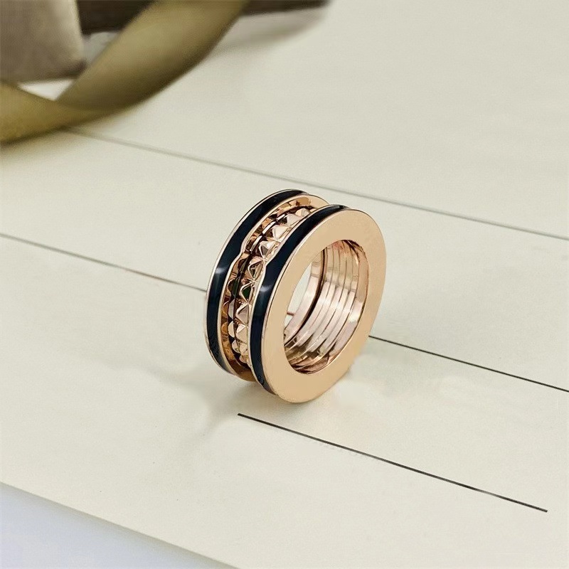 Semua Pertandingan Perhiasan Baja Titanium Tidak Luntur Hadiah Untuk Pacar Pacar Pacar Grosir Gaya Eropa Amerika Bayi Rumah Pasangan Musim Semi Cincin Gaya Modis Kelas