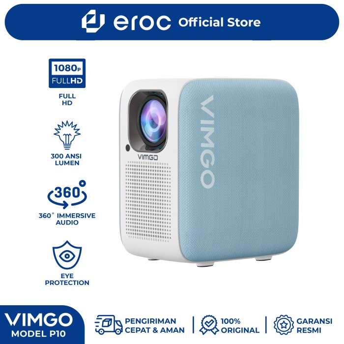 VIMGO P10 Movie Smart Projector - FHD Android OS - WiFi - Bluetooth