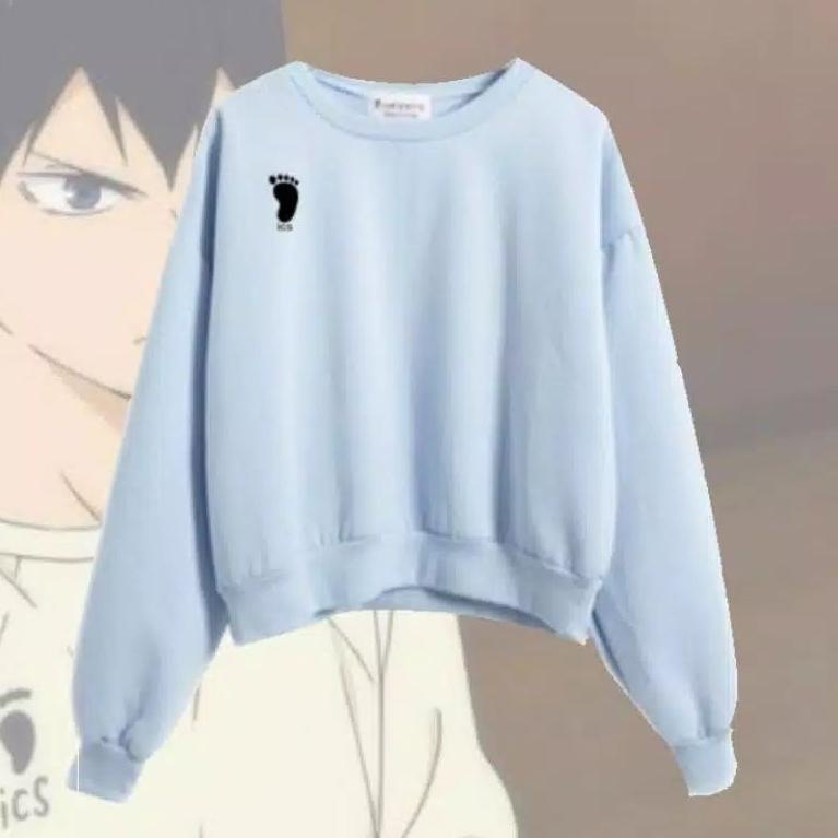TERBARU Sweater ICS Haikyuu Logo Bordir Kanan | Haikyuu Merchandise | Haikyuu Sweater | Anime Mercha