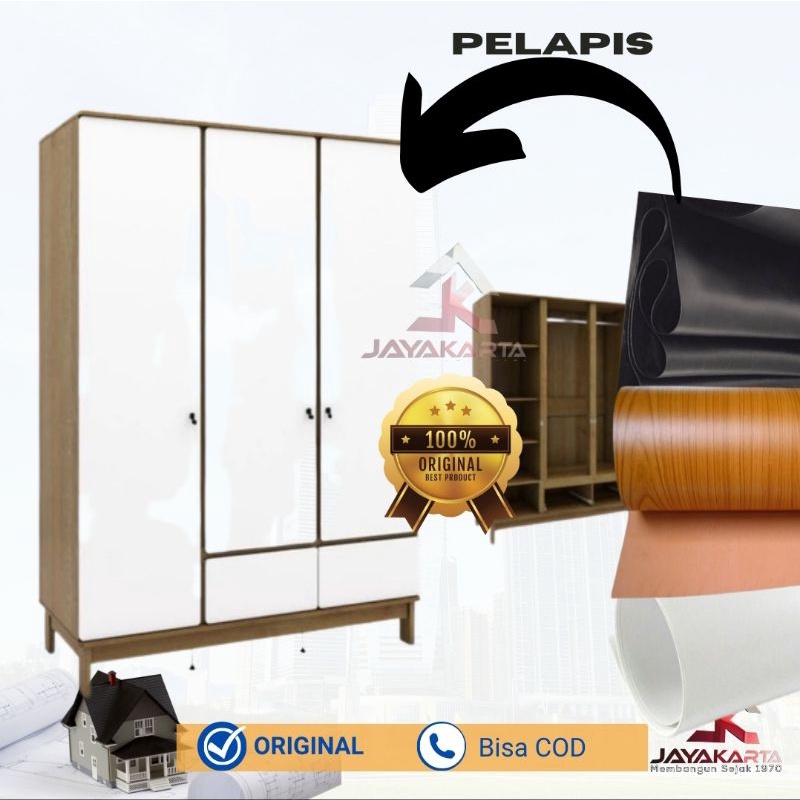 Pelapis/ Lapisan Taco sheet Pvc tipe premium meteran