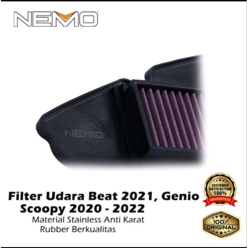 FILTER SARINGAN UDARA GENIO BEAT 2021 NEMO FILTER UDARA SCOOPY 2021