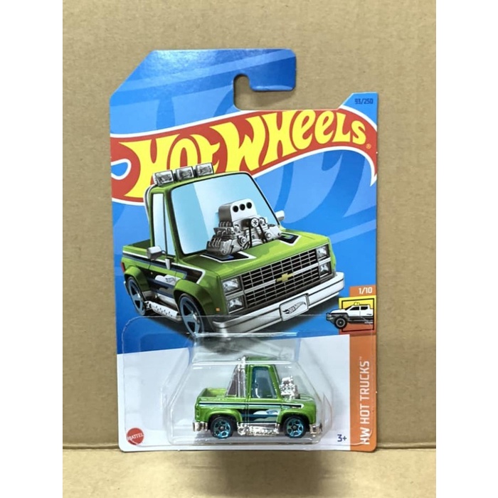 Hotwheels Tooned 83 Chevy Silverado Hijau - Lot D 2023