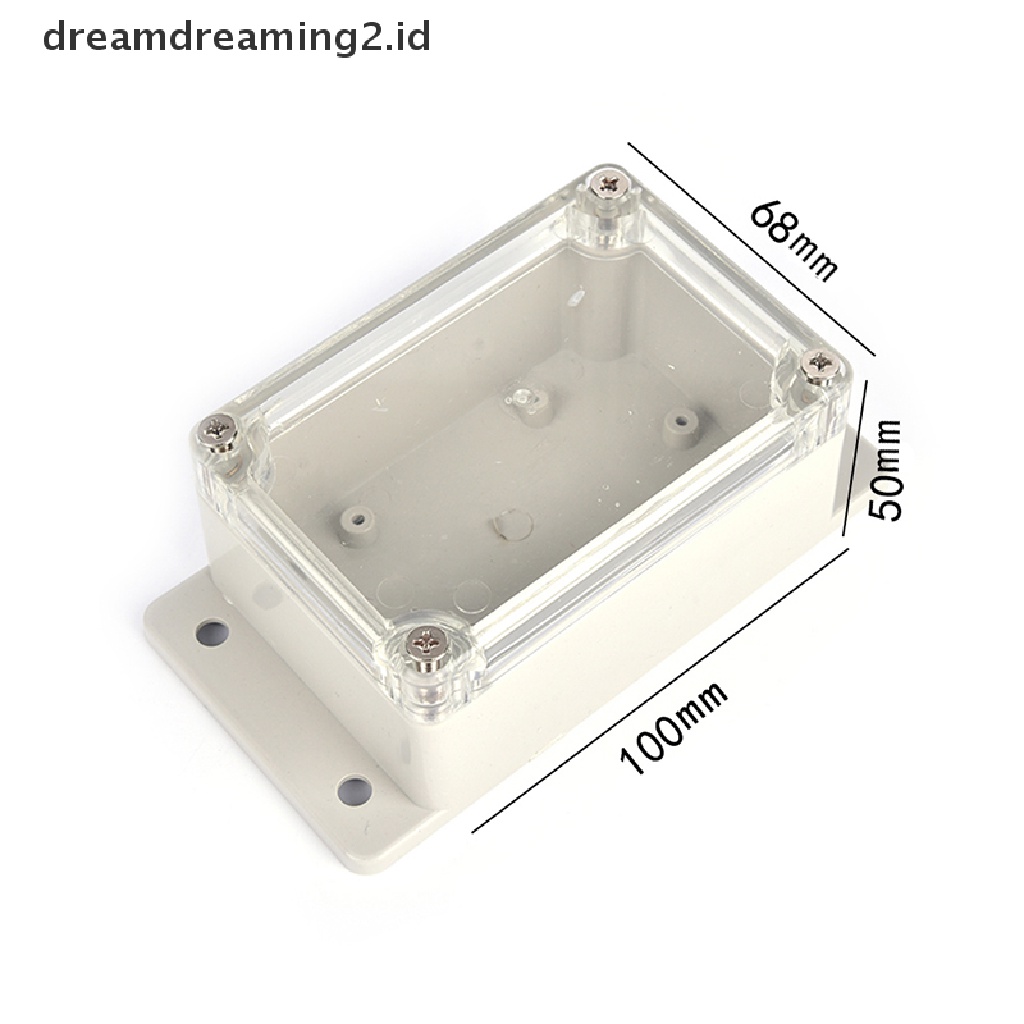 (dream) Kotak Penutup Proyek Elektronik Plastik Tahan Air 100 * 68 * 50mm enclosure case.