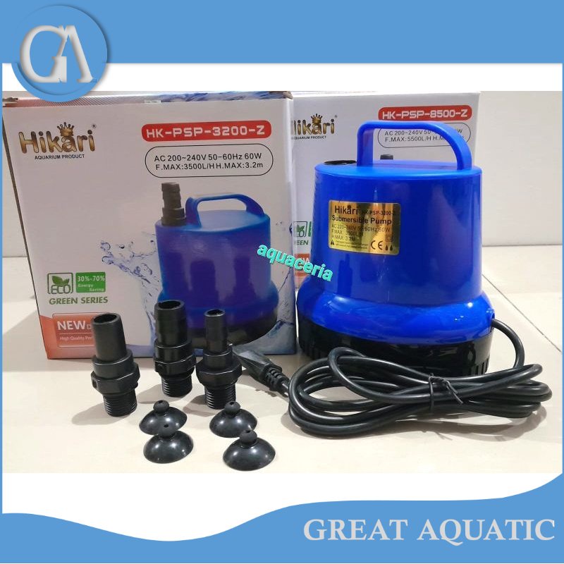 mesin pompa celup kolam aquarium air power head HIKARI PSP 3200 Z