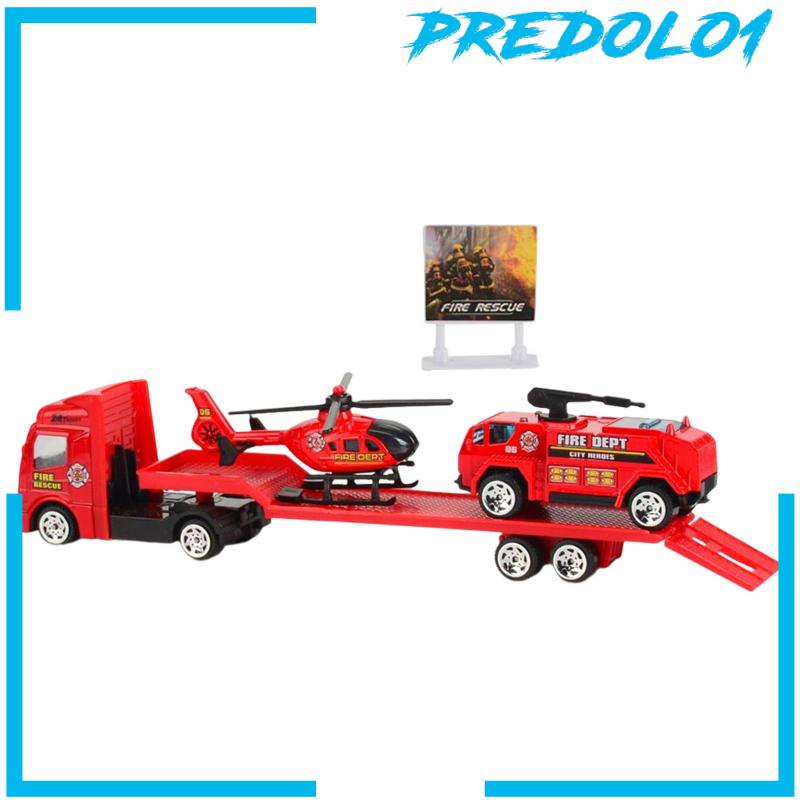 [Predolo1] Gadis Cowok Derek Trailer Derek Truk Mainan Edukasi Mobil Transporter Mainan