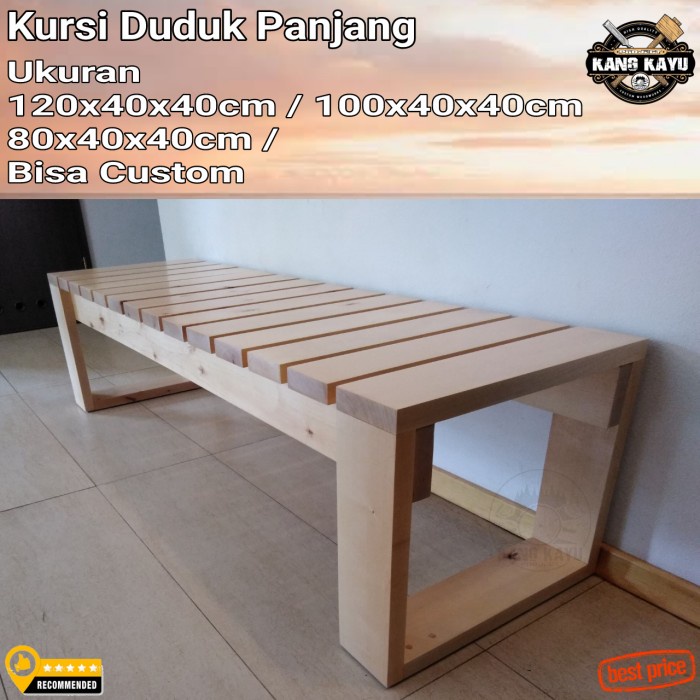 Kursi bar stool serbaguna Kursi panjang minimalis 120x40x40cm