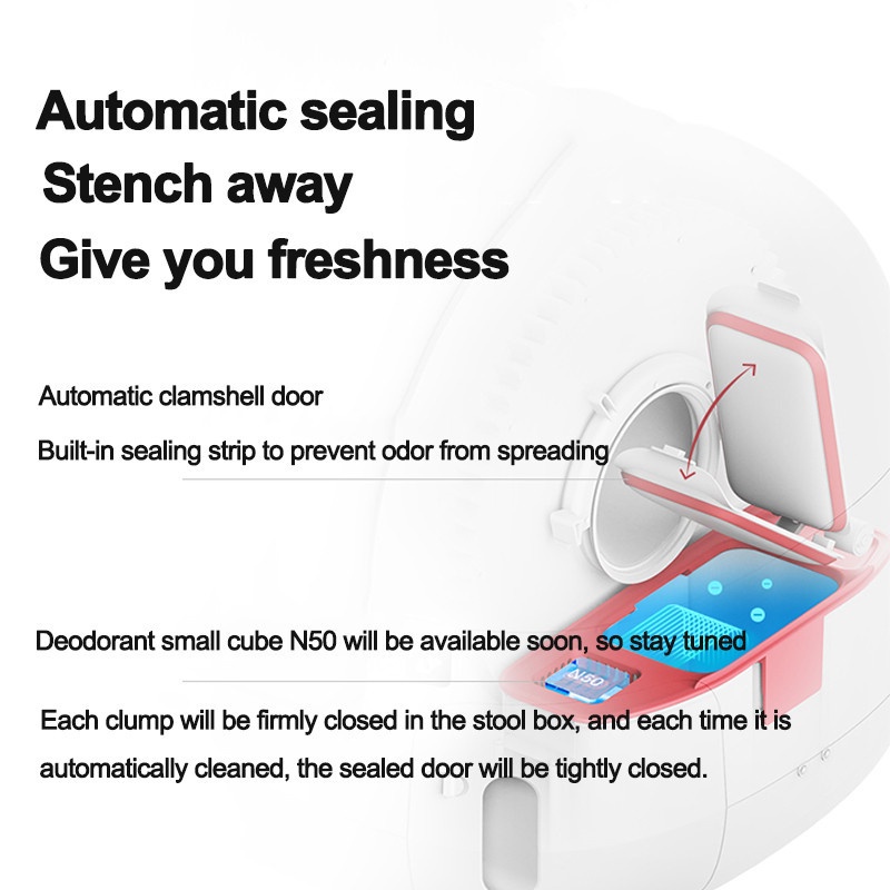 ⚡Garansi+ORI⚡PETKIT WiFi Kucing Litter Box 7L Automatic Self Cleaning App Control Cat Toilet Deodorization Cat Sandbox Big Size PETKIT PURA MAX MMY