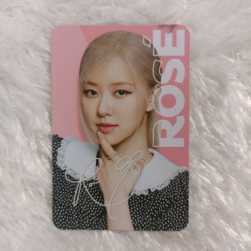 OFFICIAL PHOTOCARD PC OREO ROSE BLACKPINK