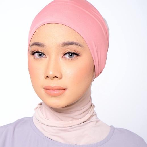 ☏ ZM Zaskia Mecca - Chia Dusty Pink Bandana Ciput ➭