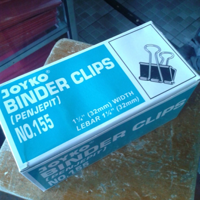 

Terlaris Binder Clip Joyko.Penjepit Kertas No.155 - Hitam