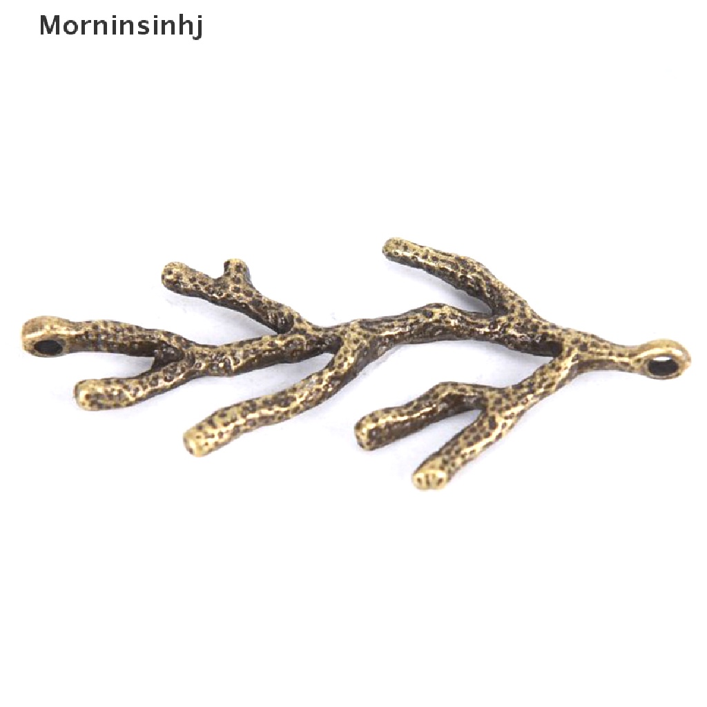 Mornin 10Pcs/Set Vintage Alloy Cabang Ch Liontin Mencari Perhiasan DIY Membuat Craft id