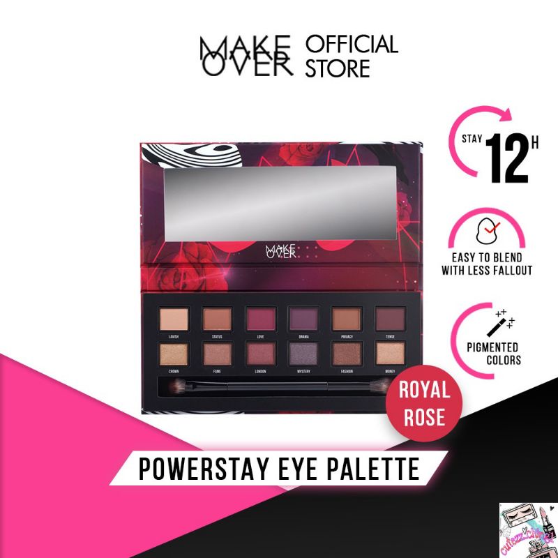 ☃️Cutezz_Ching1☃️Make Over Powerstay Eyeshadow Pallette