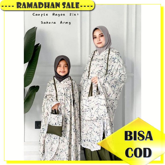 Couple Mukena Ibu Dan Anak Terbaru Perempuan 2021 Umur 8 9 10 11 12 13 Bahan Adem Untuk Anak Mukena 