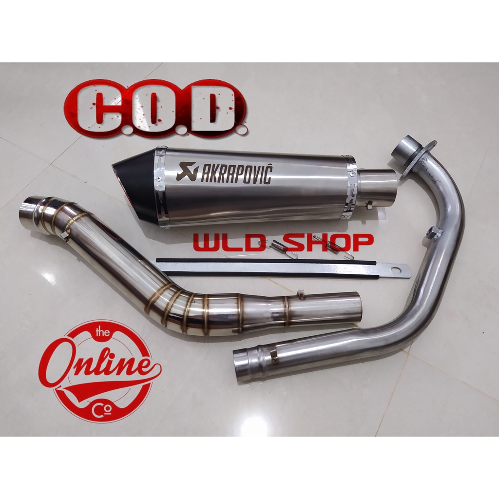 Knalpot racing motor akrapovic laser vixion new old r r15 v3 v2 new cb150r old new cbr 150 facelift 