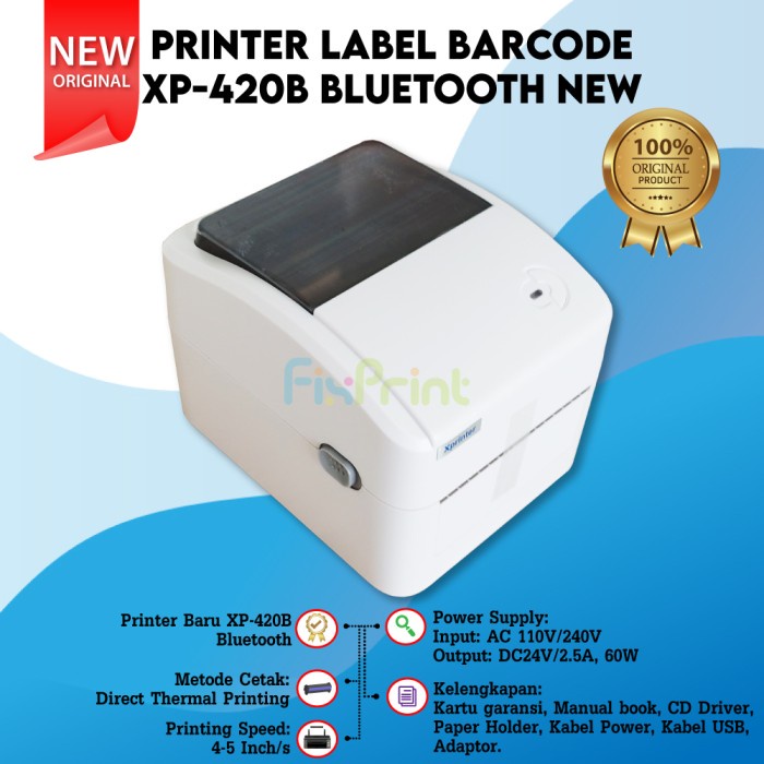 PRINTER THERMAL BARCODE / PRINTER LABEL THERMAL XPRINTER XP-420B