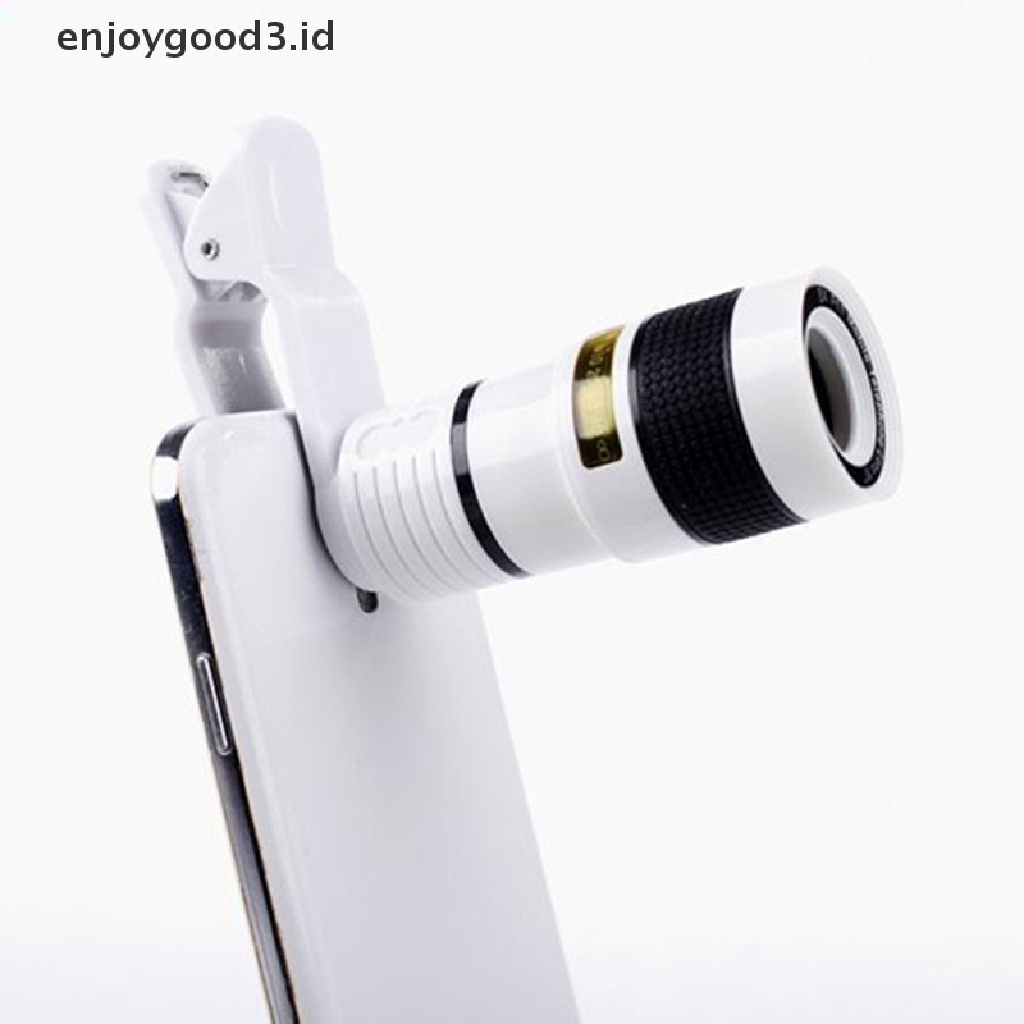 [Rready Stock] Lensa Kamera Ponsel 8X Optical Zoom Telescope Lens Teleskop Eksternal Dengan Klip Universal Untuk Smartphone (ID)