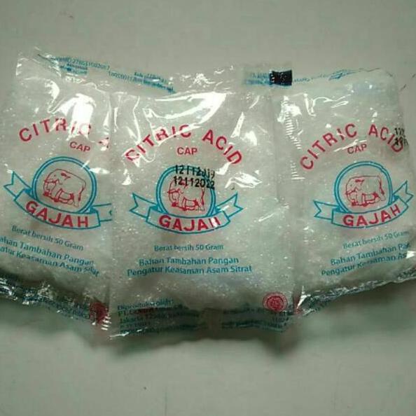

☏ Citrid acid citrun cap gajah 1 pak/20 bks ♗