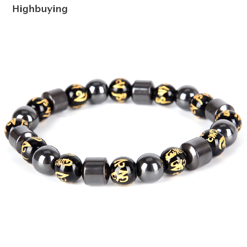 Hbid Gelang Terapi Magnet Beads Batu Hematite Perawatan Kesehatan Perhiasan Penurunan Berat Badan Glory