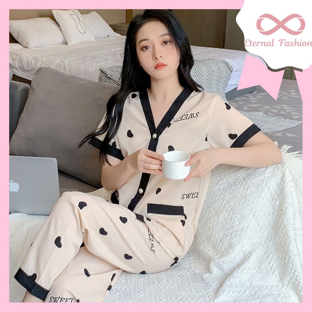 New Arrival Piyama Wanita Premium Good Quality Satu Celana | Baju Tidur Wanita Import Semi Satin Ade